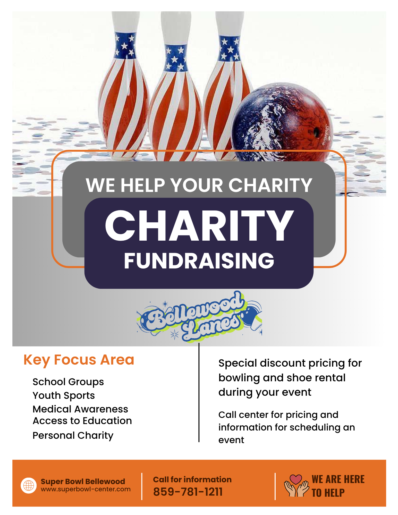 we help your charity: charity fundraising